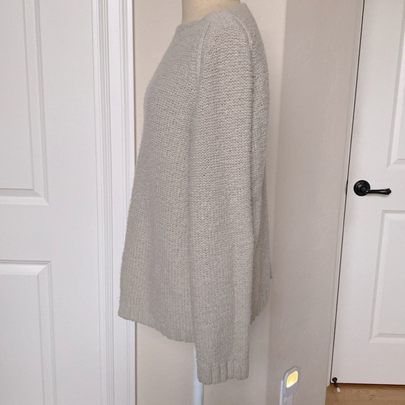 Moda International boatneck nubby
sweater Womens L beige wool blend Minimslist - Picture 5 of 12